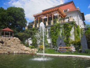 A serene day spa entrance in Vienna VA